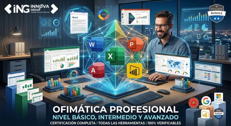 Ofimática Profesional (Word, Excel, PowerPoint, Access y Power BI): Nivel básico, intermedio y avanzado